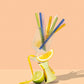 Cocktail Glass Drinking Straws - Multi-colour